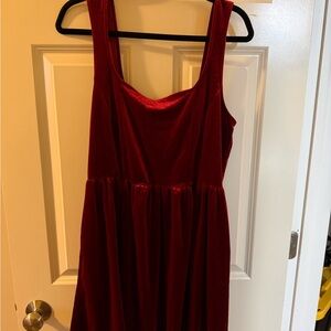Old Navy Red Velvet Mini Dress